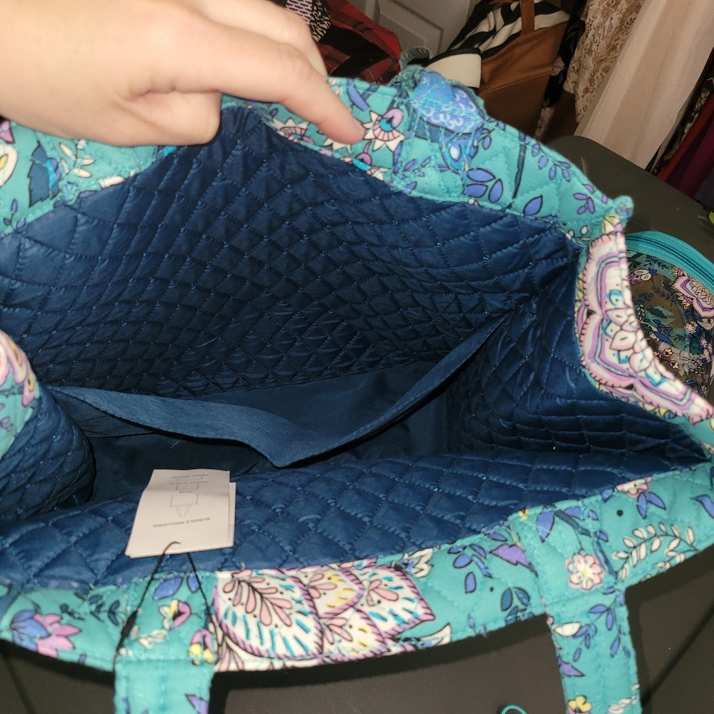 NEW Vera Bradley Peacock Garden (NWT) Tote Bag Bundle of 5 final price - Picture 9 of 9